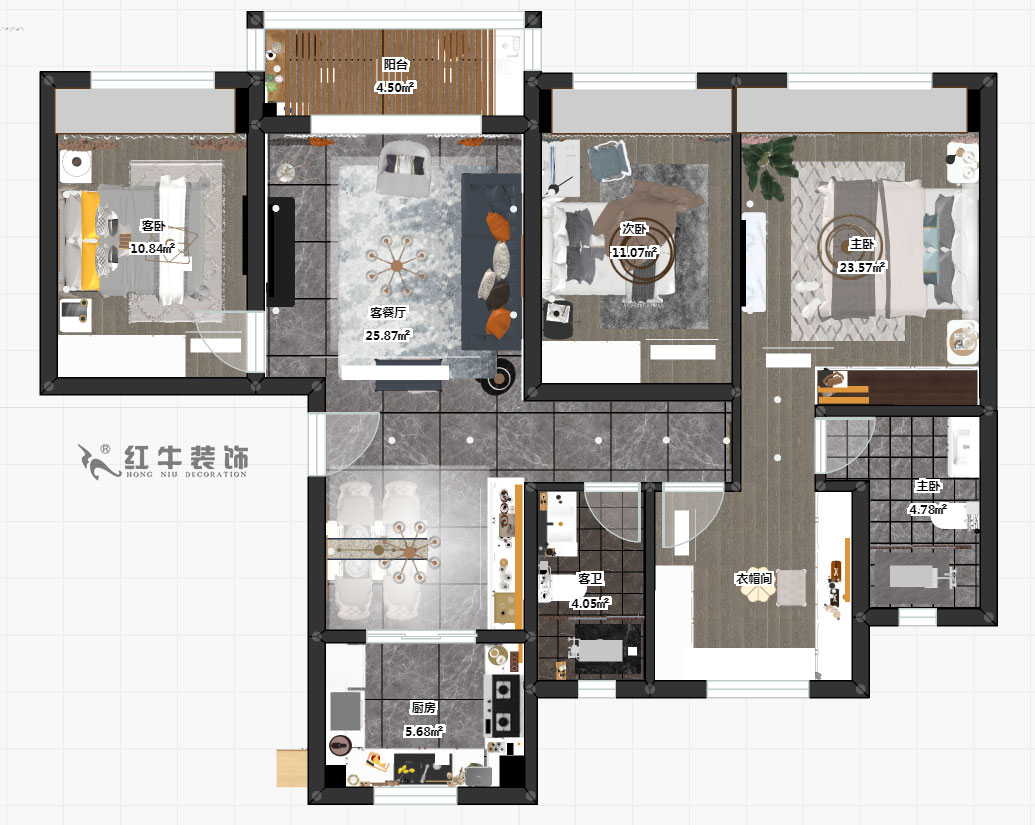 賈庭_寶華碧桂園大學(xué)印象25-1-502室-109㎡-簡(jiǎn)歐輕奢風(fēng)格_3室2廳2衛(wèi)（精裝修重新裝修）_定制家￥149148_全包14