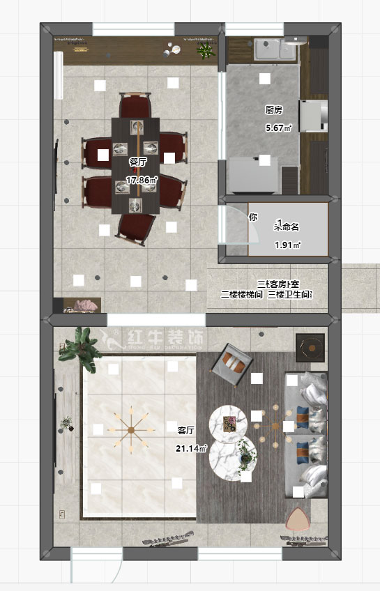 陸利民_香地美舍602-156㎡-新中式風(fēng)格_5室2廳3衛(wèi)（新房裝修）_定制家￥208000_全包25萬(wàn)00_09一樓彩平圖