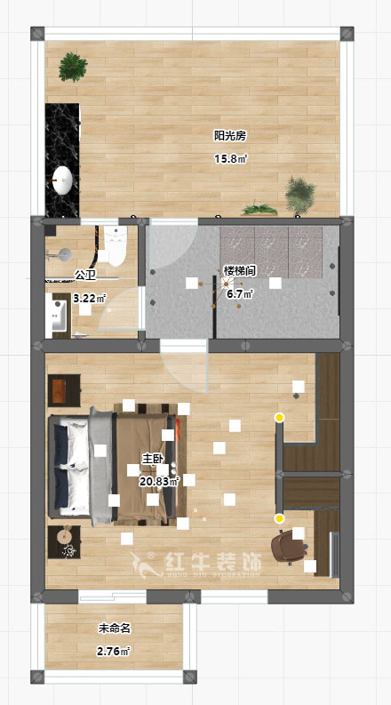 陸利民_香地美舍602-156㎡-新中式風(fēng)格_5室2廳3衛(wèi)（新房裝修）_定制家￥208000_全包25萬(wàn)00_12四樓彩平圖