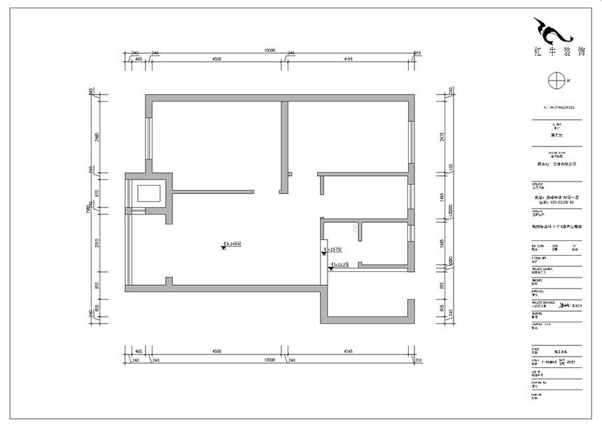 朱明琪_紫楊佳園24-3-910-87㎡-現(xiàn)代簡(jiǎn)約風(fēng)格_2室2廳1衛(wèi)（新房裝修）_成品家￥120000_全包10萬00_01原始結(jié)構(gòu)圖