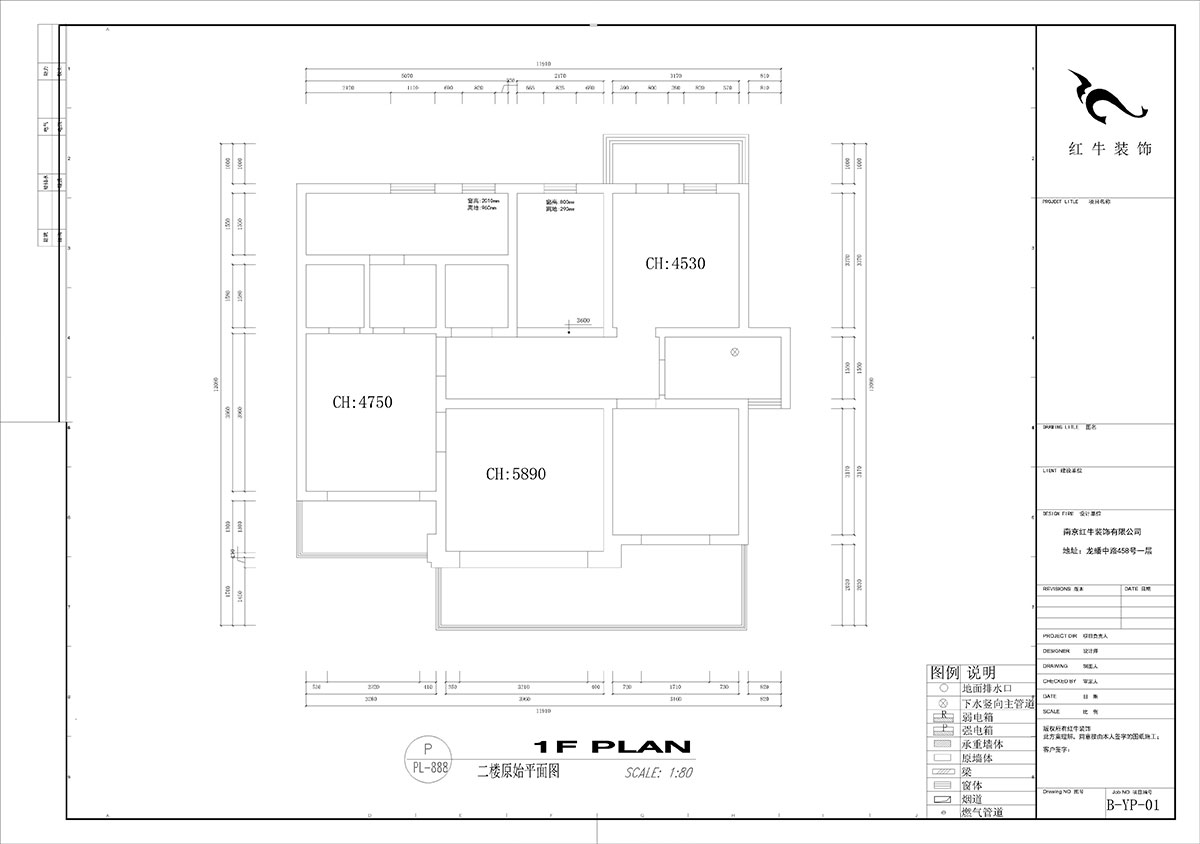 劉小勇｜酈湖美墅90-102-190㎡-現(xiàn)代風(fēng)格｜4室2廳3衛(wèi)｜新房裝修｜定制家￥288000｜全包33萬｜00_02二樓原始結(jié)構(gòu)圖