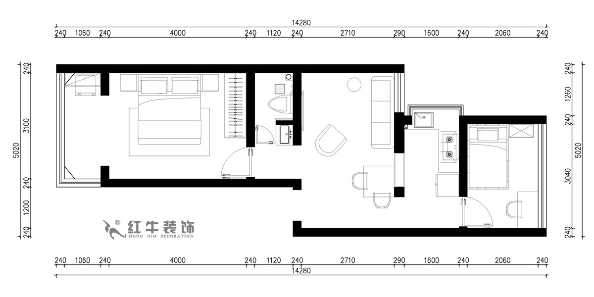 朱明琪｜富貴里3-乙單元-601-55㎡-現(xiàn)代簡約風(fēng)格｜2室2廳1衛(wèi)｜老房裝修｜定制家｜全包14