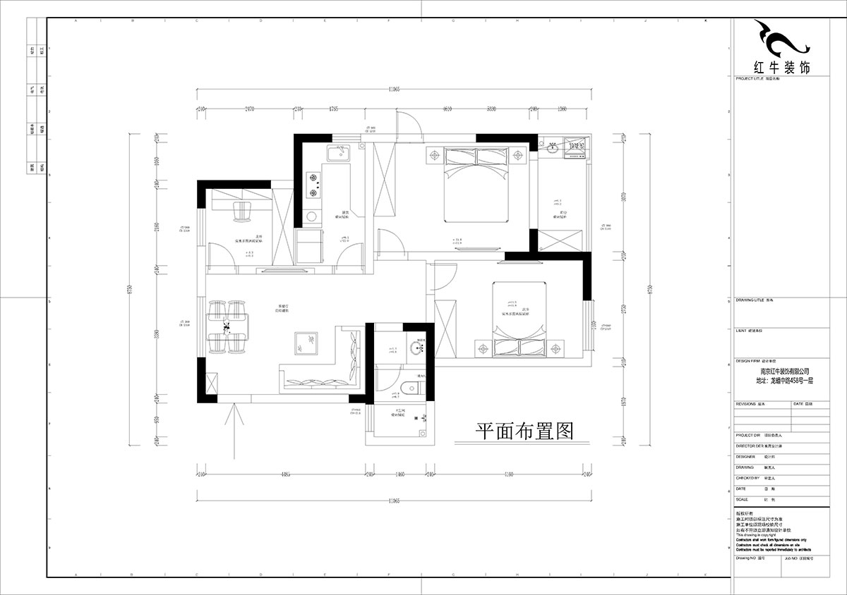 孟憲濤｜花崗幸福城玉蘭園10-201-90㎡-現(xiàn)代簡(jiǎn)約風(fēng)格｜3室1廳1衛(wèi)｜老房裝修｜定制家｜全包13萬(wàn)｜00_02平面布置圖