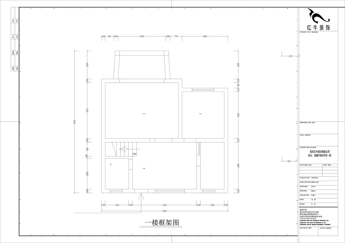 孟憲濤｜養(yǎng)龍山莊D-11B-120㎡-現(xiàn)代簡約風格｜3室2廳2衛(wèi)｜老房裝修｜定制家｜全包14萬｜00_01一樓框架圖