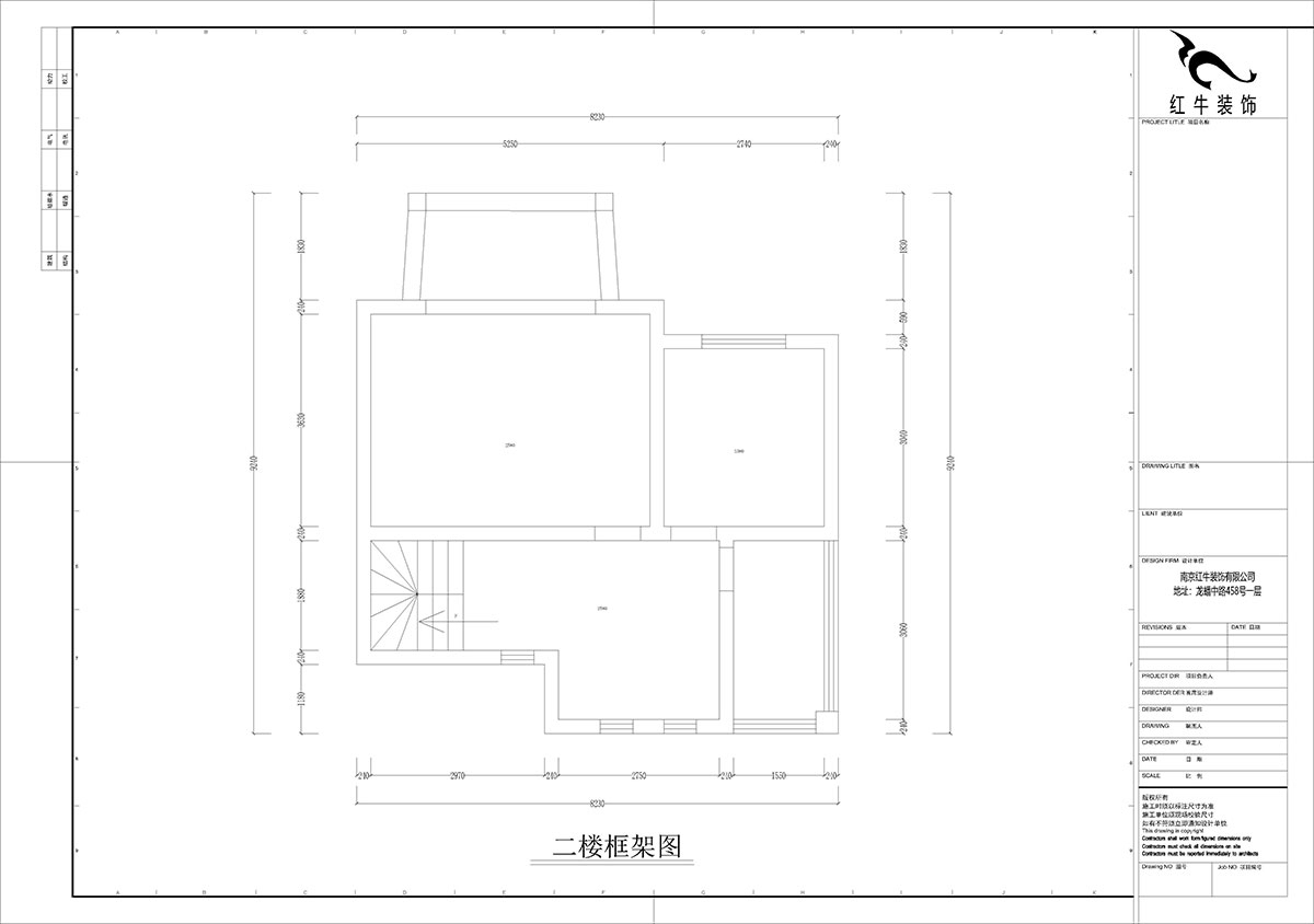 孟憲濤｜養(yǎng)龍山莊D-11B-120㎡-現(xiàn)代簡約風格｜3室2廳2衛(wèi)｜老房裝修｜定制家｜全包14萬｜00_03二樓框架圖