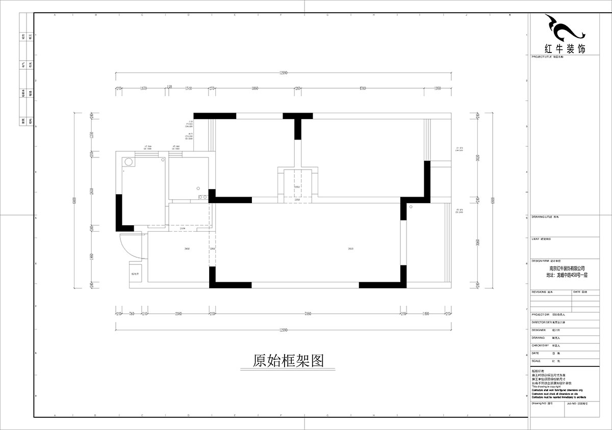 孟憲濤｜紫楊佳園2-505-85㎡-現(xiàn)代簡(jiǎn)約風(fēng)格｜2室2廳1衛(wèi)｜老房裝修｜定制家｜全包12萬(wàn)｜00_01原始框架圖