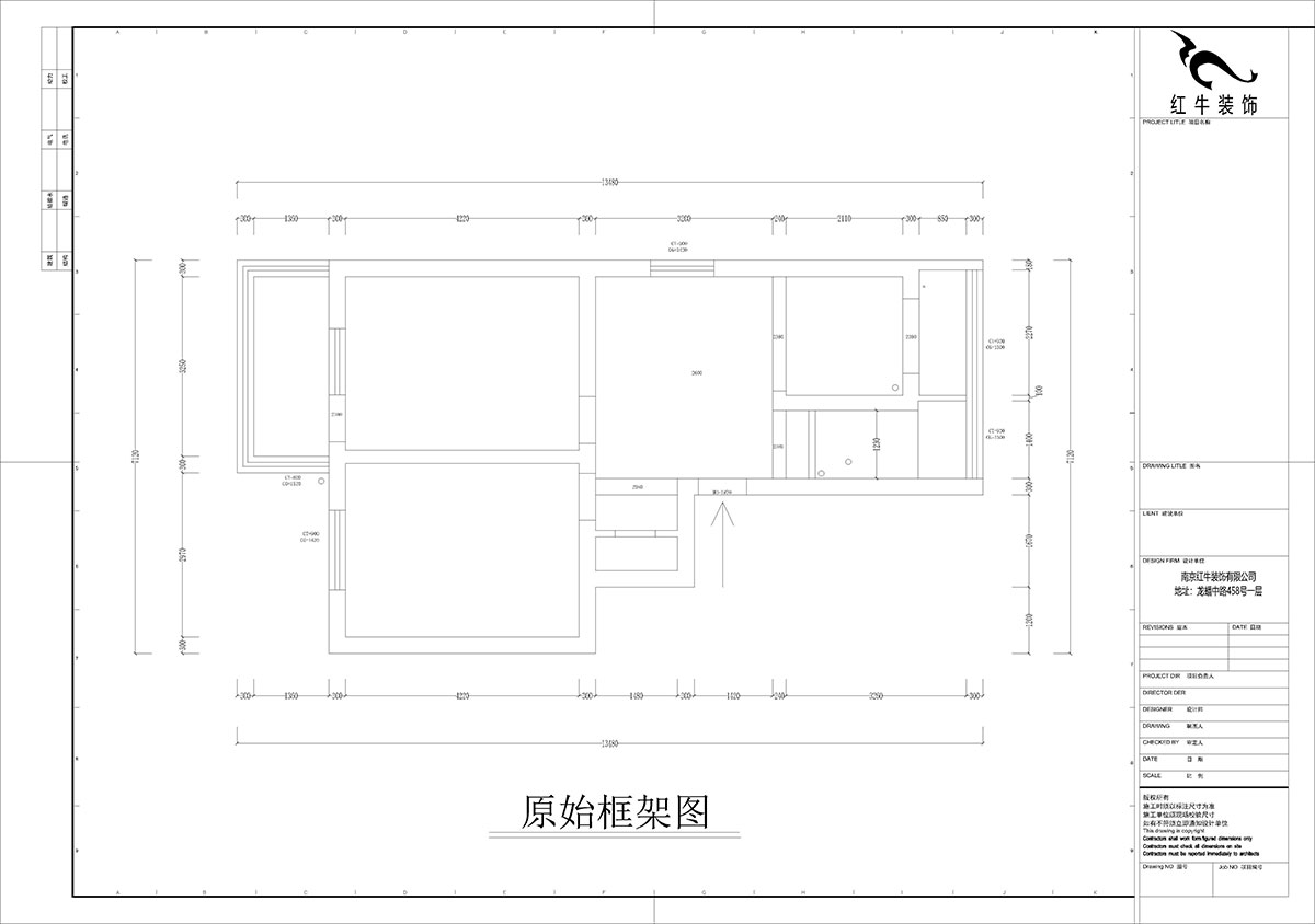 孟憲濤｜寧夏路18號3-204-70㎡-現(xiàn)代風格｜2室2廳1衛(wèi)｜老房裝修｜定制家｜全包12萬｜00_01原始框架圖