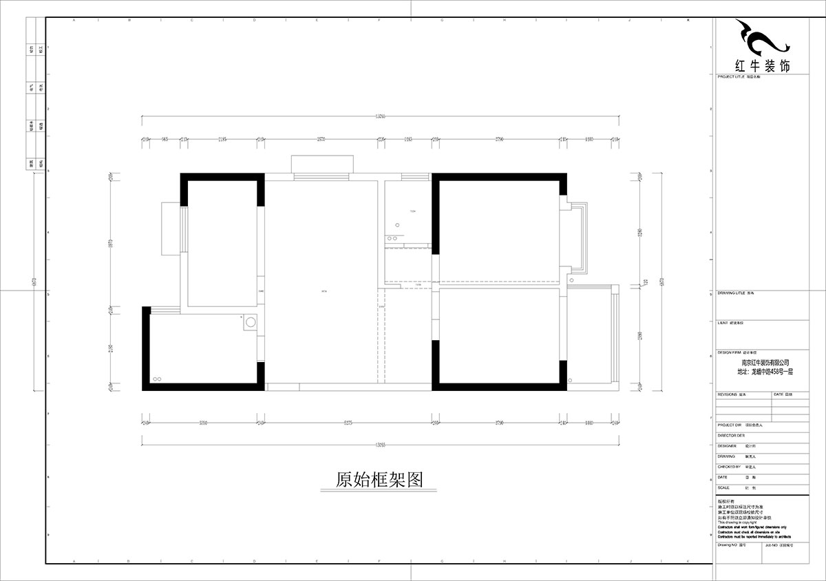 孟憲濤｜觀泓雅苑A區(qū)6-2101-115㎡-法式南洋復古風格｜3室1廳2衛(wèi)｜新房裝修｜定制家｜全包16萬｜00_01原始框架圖