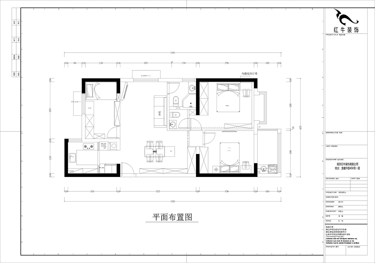 孟憲濤｜觀泓雅苑A區(qū)6-2101-115㎡-法式南洋復古風格｜3室1廳2衛(wèi)｜新房裝修｜定制家｜全包16萬｜00_02平面布置圖